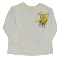 Bílé triko s medvídkem Pudsey a Bluye a Bingo George