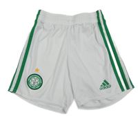 Bílo-tmavozelené sportovní fotbalové kraťasy Celtic Adidas