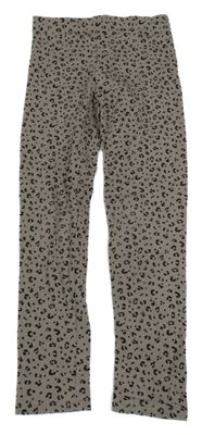 Šedohnědo-černé vzorované legíny H&M