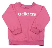 Růžová mikina s nápisem Adidas