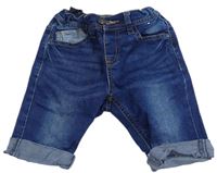 Tmavomodré rifľové skinny kraťasy Denim Co.