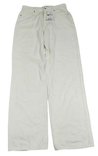 Nové - Biele straight high waist rifle zn. Tiffosi