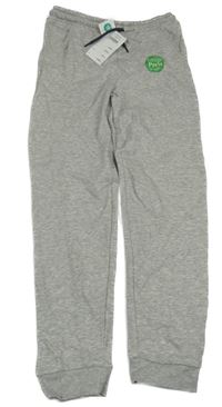 Nové - Sivé melírované tepláky Kids