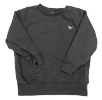 Antracitová mikina s výšivkou Next