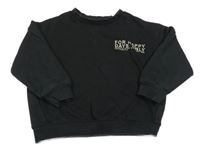 Čierna mikina s nápisom Zara