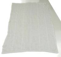 Biela perforovaná pletená deka Mothercare