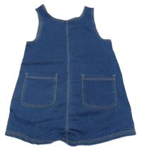 Tmavomodré teplákové rifľové šaty Kids