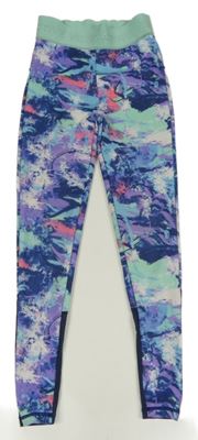 Barevné vzorované sportovní legíny Dunnes