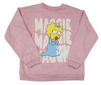 Růžová mikina s Maggie - The Simpsons Primark