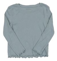Světlemodré žebrované triko Primark