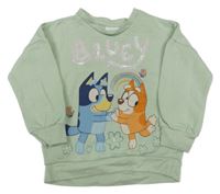 Světlezelená mikina s Bluey George