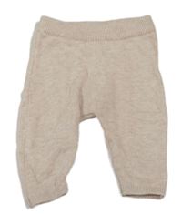 Béžové melírované pletené tepláky H&M
