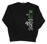 Černá mikina s Minecraft