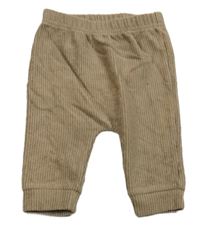 Hnedé zamatové rebrované tepláky Nutmeg