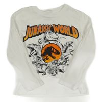 Biele tričko s dinem H&M