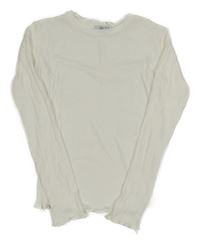 Biele rebrované tričko