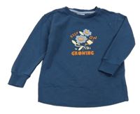 Tmavomodrá mikina s kvetinami Lily & Dan