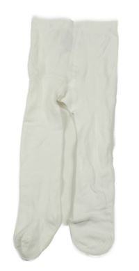 Bílé punčocháče H&M