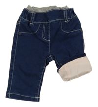 Tmavomodré podšité džegíny Pocopiano