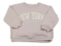 Svetloružová mikina s nápisom Zara