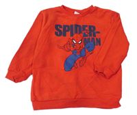 Červená mikina so Spidermanem