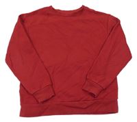 Červená mikina s nápismi H&M