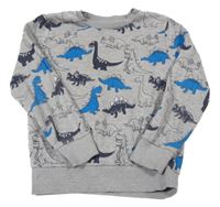 Sivá mikina s dinosaurami C&A