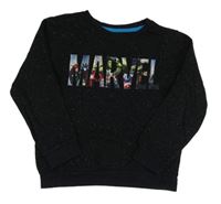 Černý melírovaný svetr - Marvel George