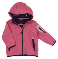 Ružová softshellová bunda s kapucňou Kiki&Koko