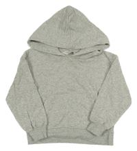 Svetlosivá melírovaná mikina s kapucňou H&M