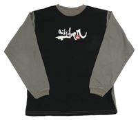 Černo-šedé triko s logem Quiksilver