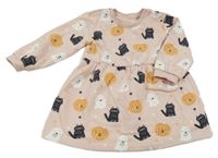 Ružové teplákové šaty s duchy a dýněmi George