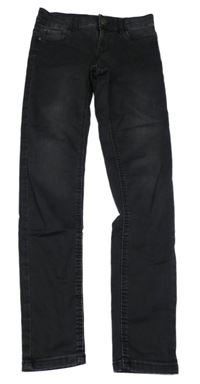 Tmavošedé teplákové skinny rifle C&A