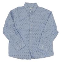 Svetlomodrá pruhovaná košeľa s hviezdami Next