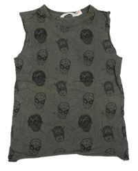 Antracitové tielko so superhrdinami  H&M