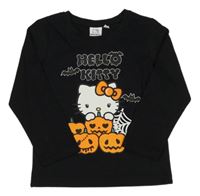 Černé triko s Hello Kitty 
