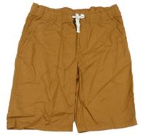 Hnědé plátěné kraťasy H&M