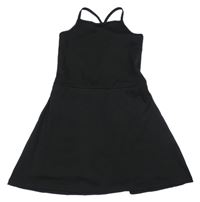Čierne športové šaty s všitými kraťasy H&M