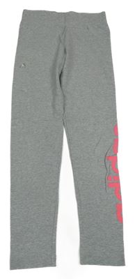 Šedé legíny s logem Adidas