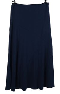 Dámska tmavomodrá midi sukňa Bonmarché