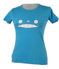 Dámske modré tričko s obličejem Clique