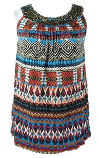 Dámksý barevný vzorovaný top s flitry Monsoon 