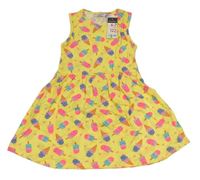 Žlté bavlnené šaty so zmrzlinami Primark