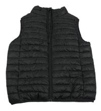 Čierna šušťáková prešívaná zateplená vesta zn. H&M