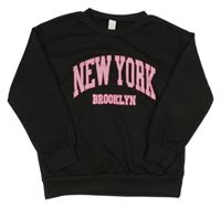 Čierna mikina s nápisom