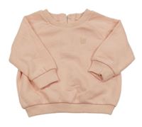 Svetloružová mikina s výšivkou Matalan