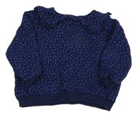 Tmavomodrá bodkovaná á oversize mikina John Lewis