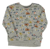 Sivá mikina s autami Liegelind