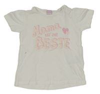 Biele tričko s nápisom Dopodopo