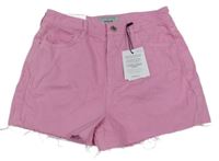 Nové - Růžové riflové kraťasy New Look